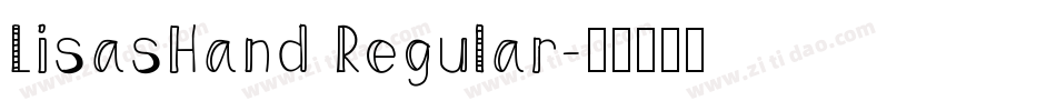 LisasHand Regular字体转换